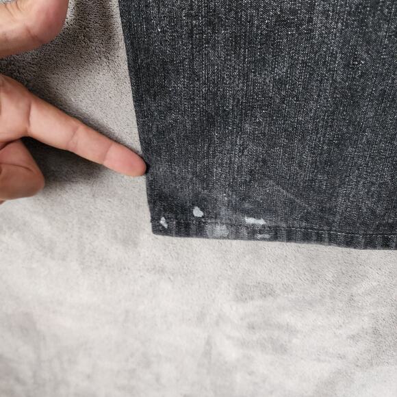 1688 Revolution Men's 34x30 Black Jeans with Embroidered Pockets Stylish Fit - Picture 7 of 12